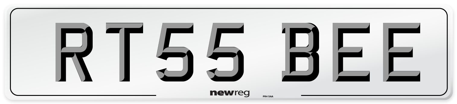RT55 BEE Number Plate from New Reg